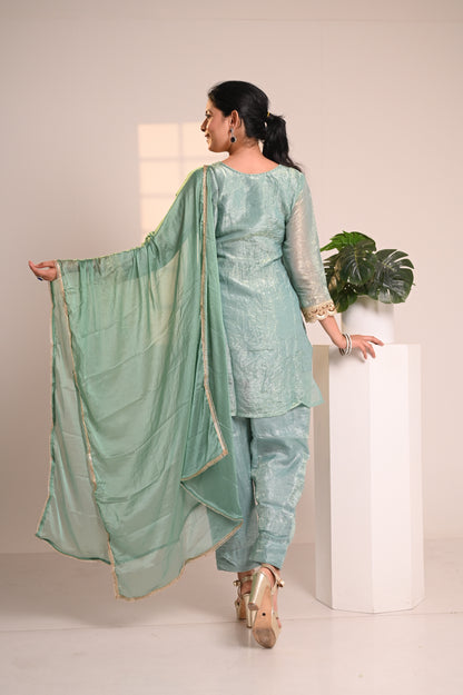 Nevash Crunchy Farsi Salwar Suit Set