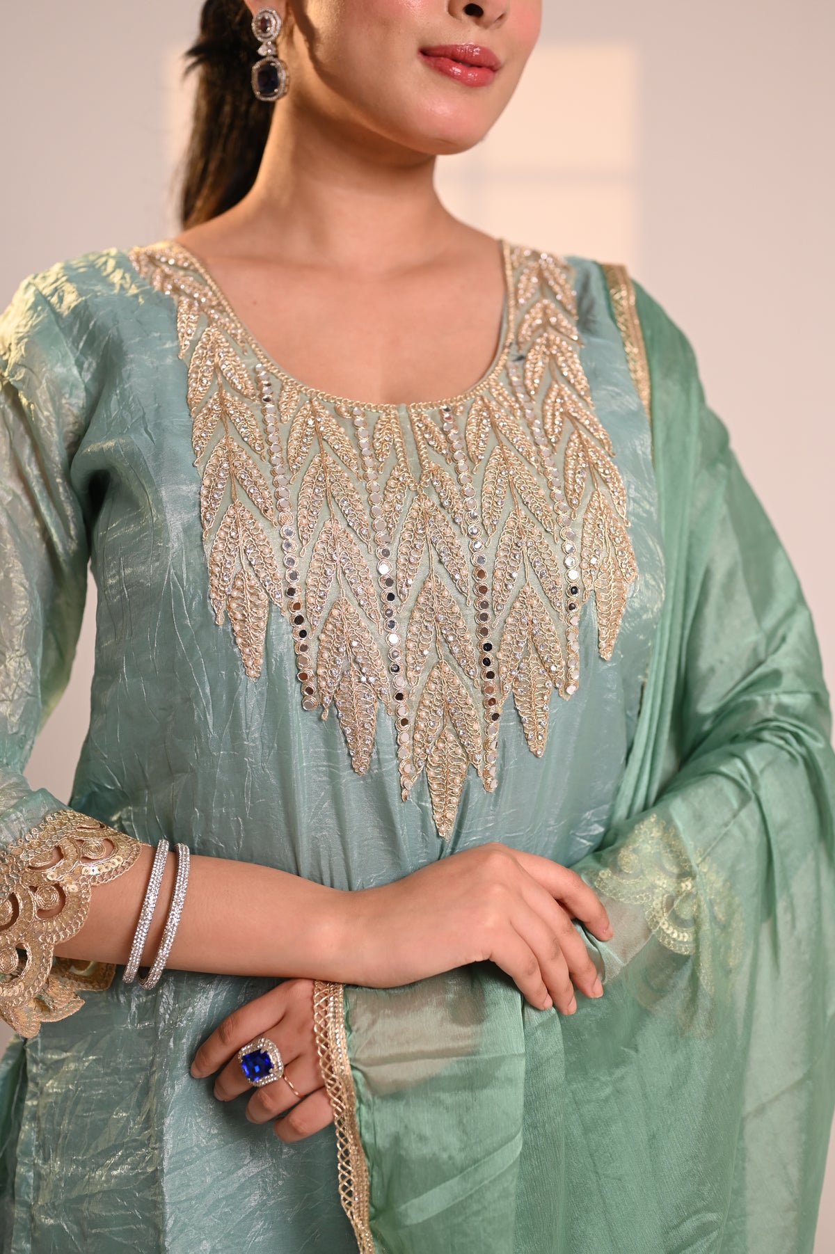 Nevash Crunchy Farsi Salwar Suit Set