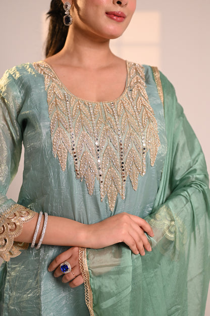 Nevash Crunchy Farsi Salwar Suit Set