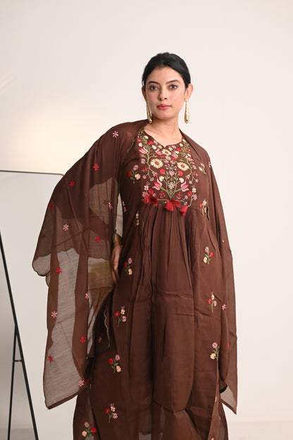 Nevash Mul Chanderi Suit Set