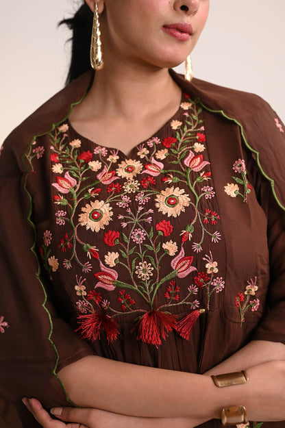 Nevash Mul Chanderi Suit Set