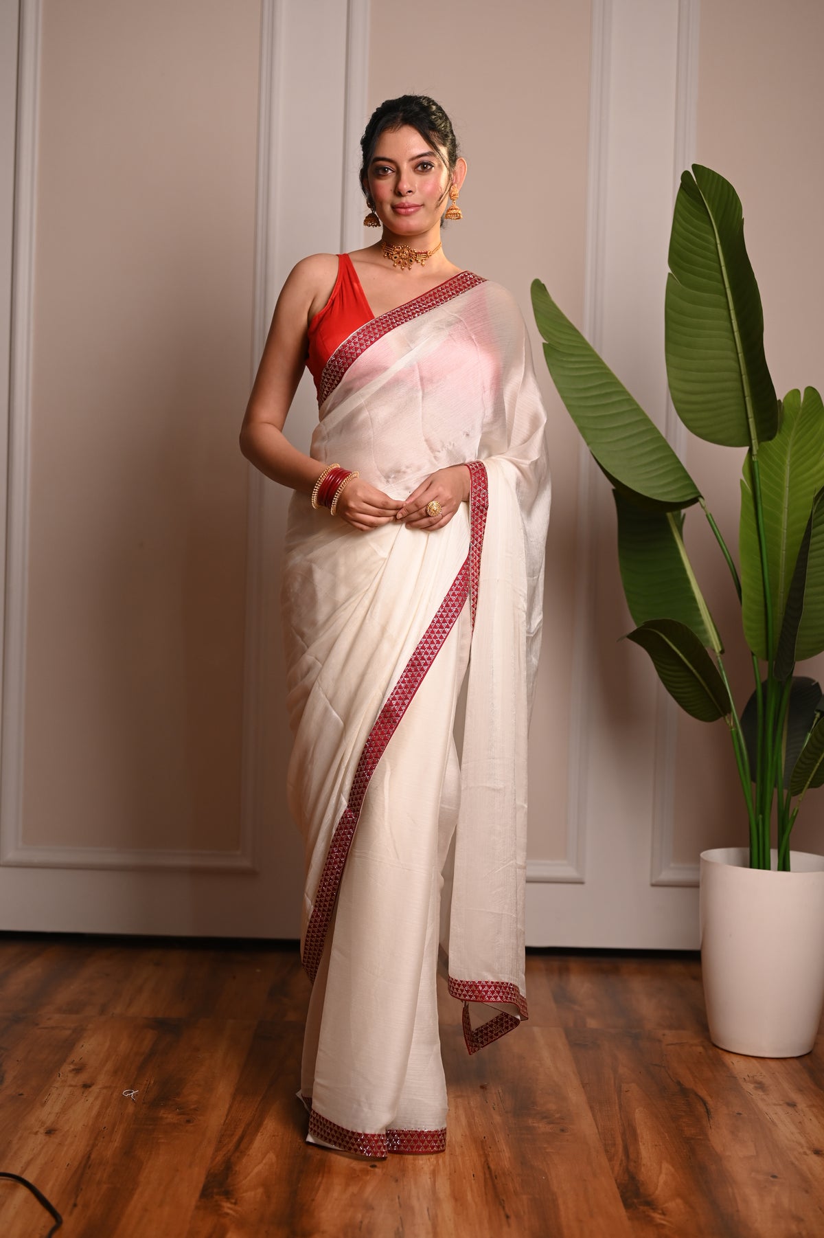 Nevash Udaypali Diamond Work Saree