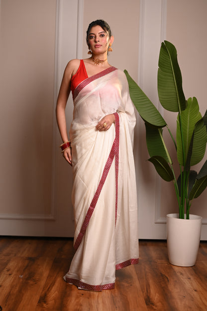 Nevash Udaypali Diamond Work Saree