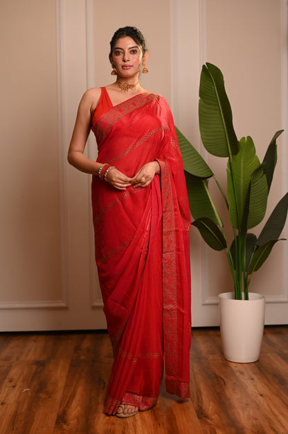 Nevash Designer Stone Work Saree