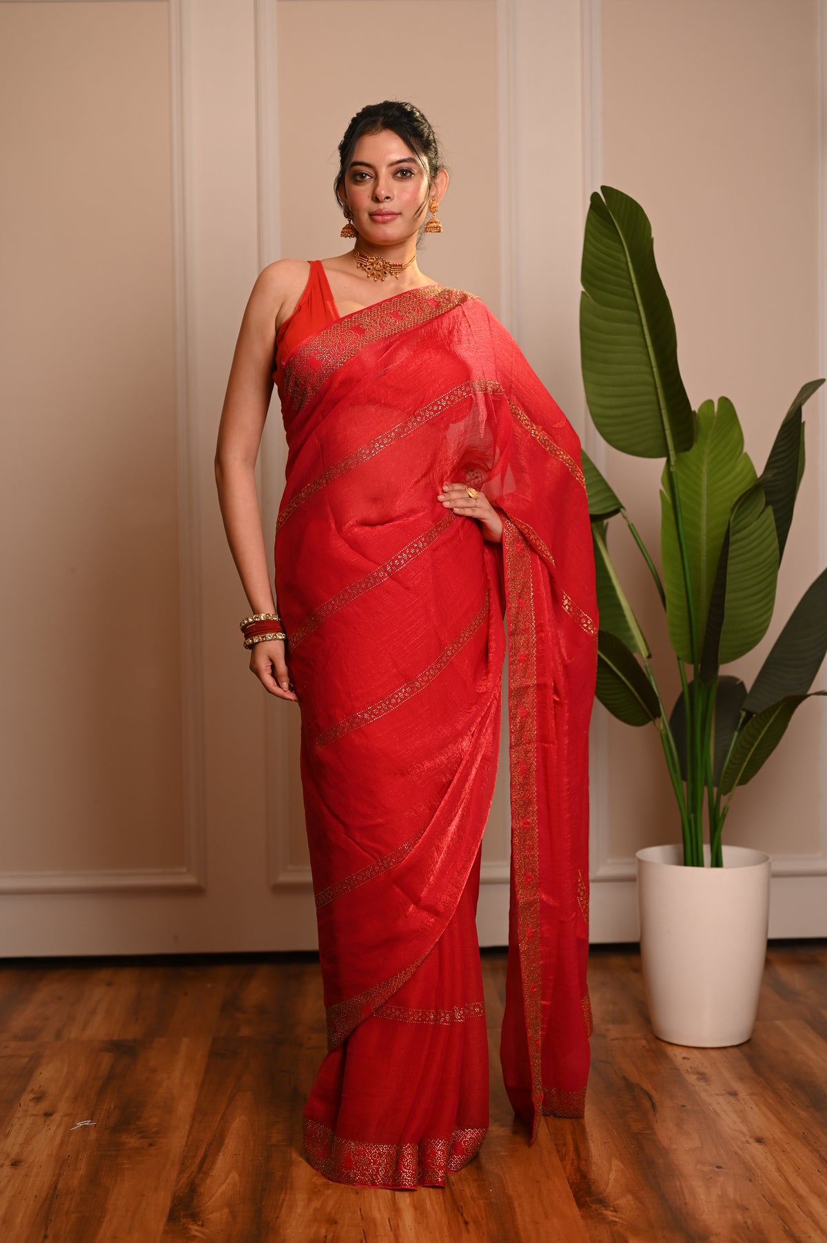 Nevash Designer Stone Work Saree