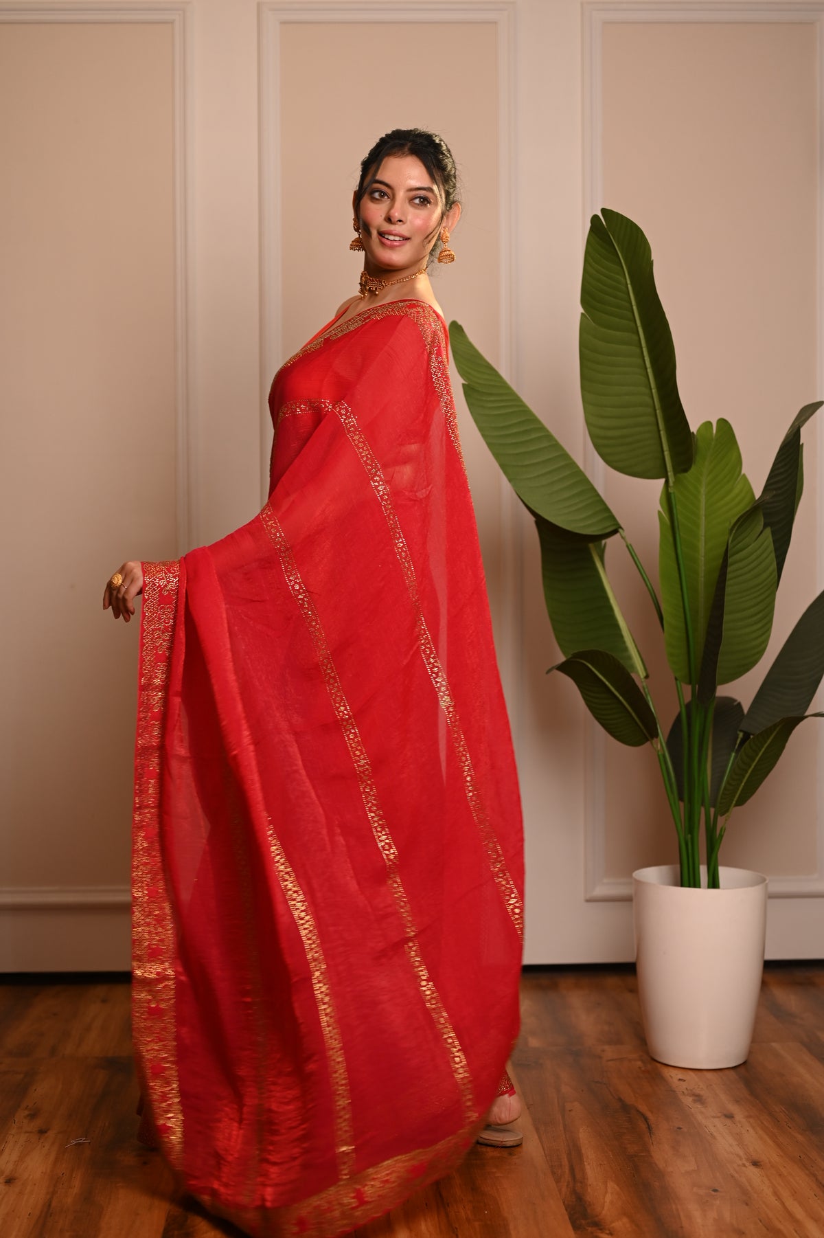 Nevash Designer Stone Work Saree