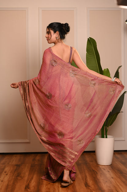 Nevash Pinta Zarkan Heavy Handwork Saree