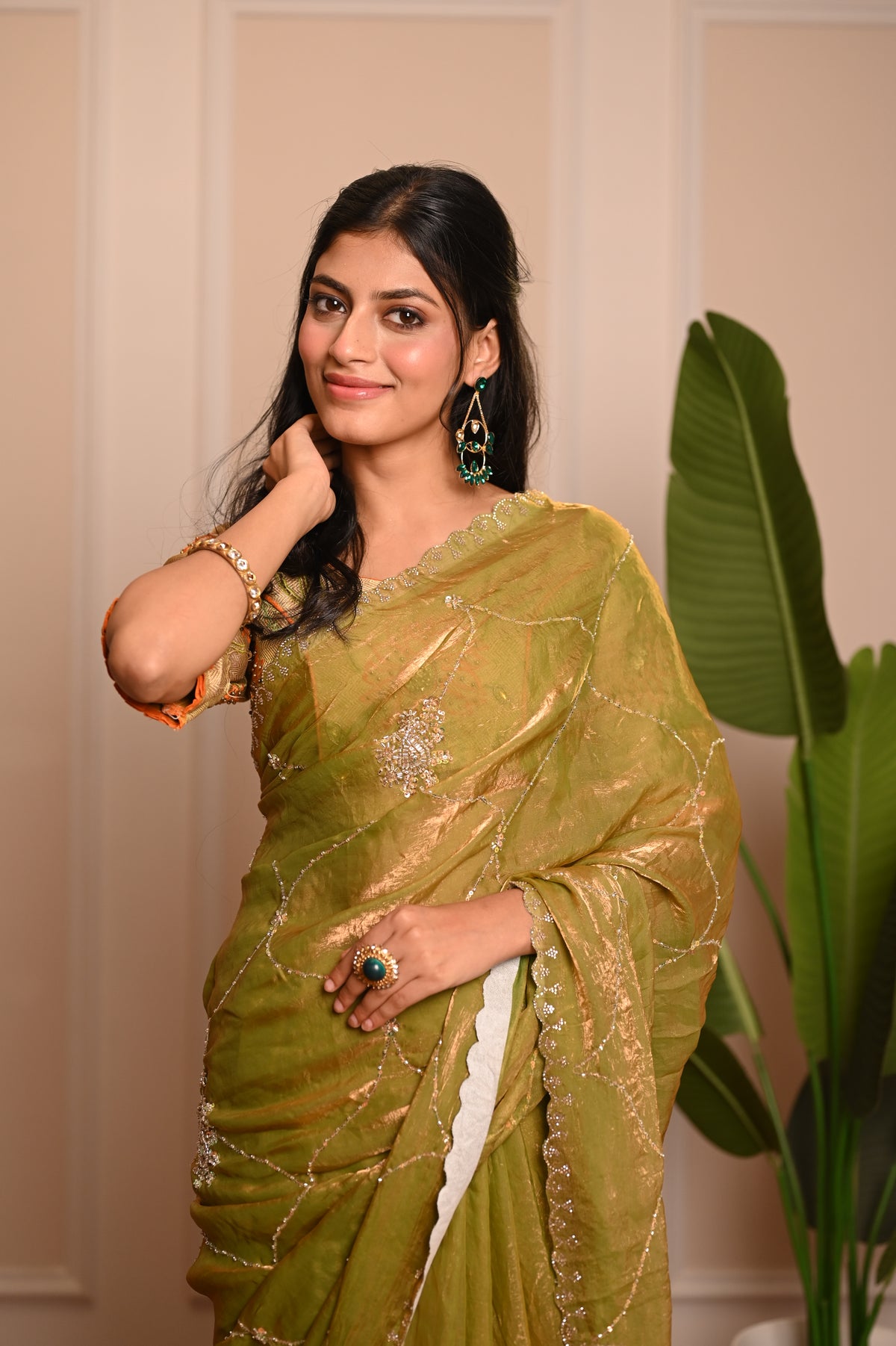 Nevash Artisan Handwork Silk Saree