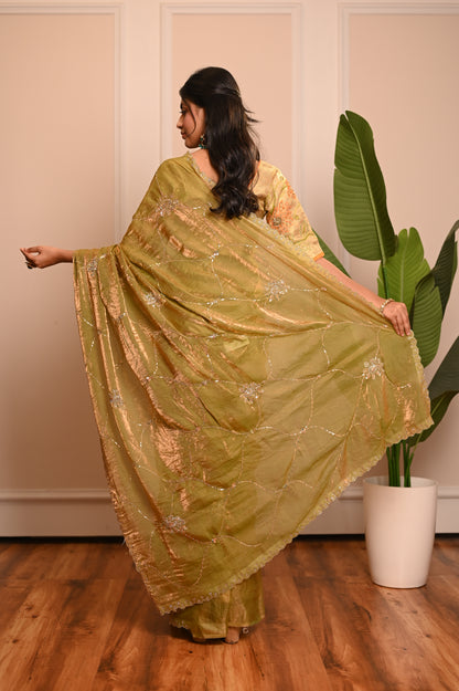 Nevash Artisan Handwork Silk Saree