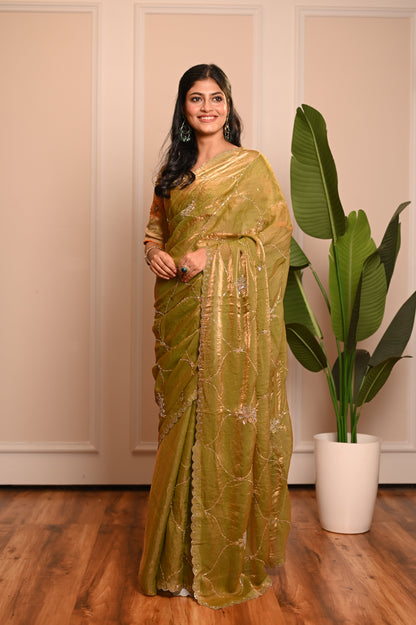 Nevash Artisan Handwork Silk Saree