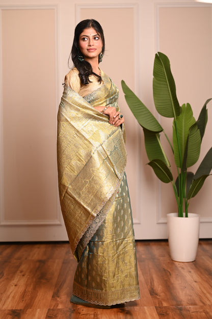 Nevash Sheer Festive Organza Saree