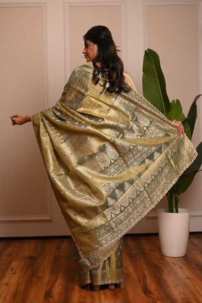 Nevash Sheer Festive Organza Saree