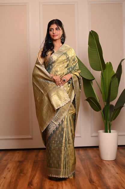 Nevash Sheer Festive Organza Saree