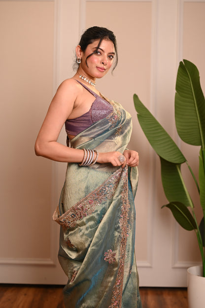 Nevash Jagdish Cross Weave Saree