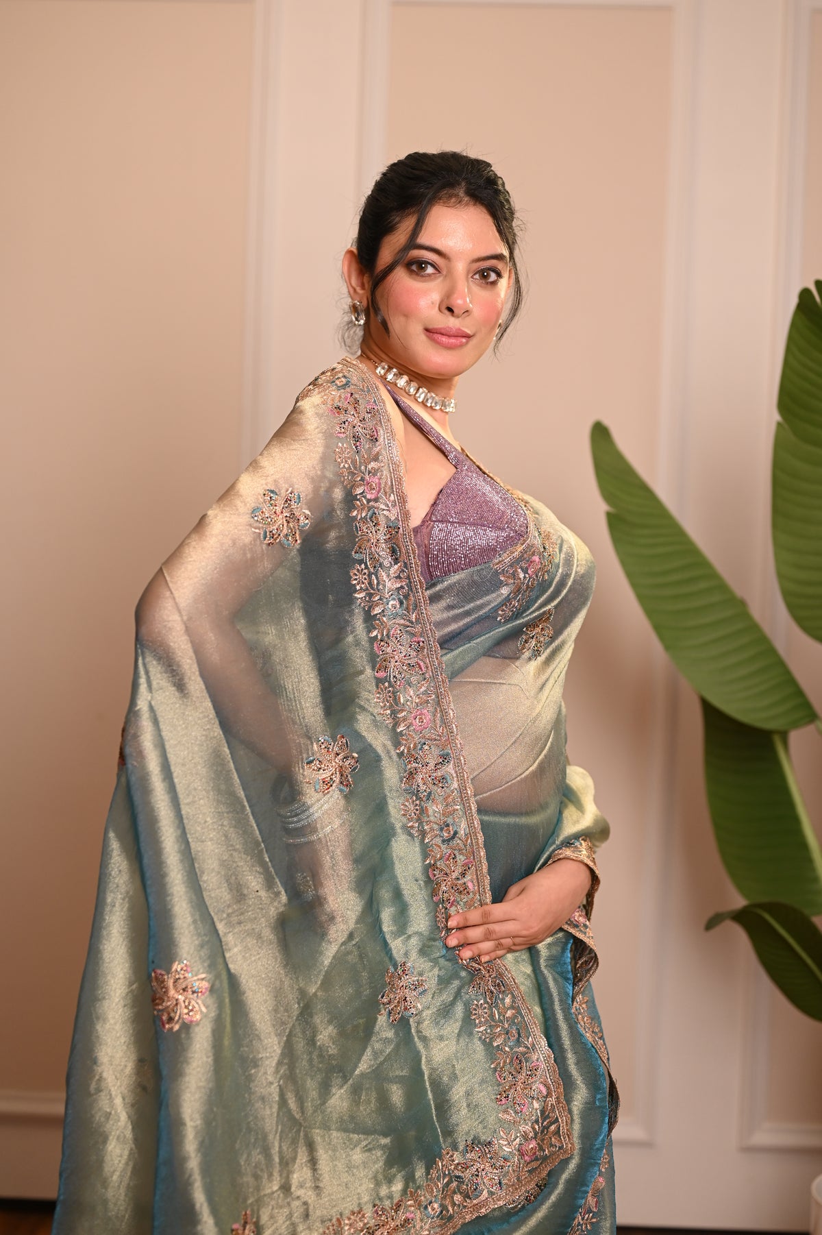 Nevash Jagdish Cross Weave Saree