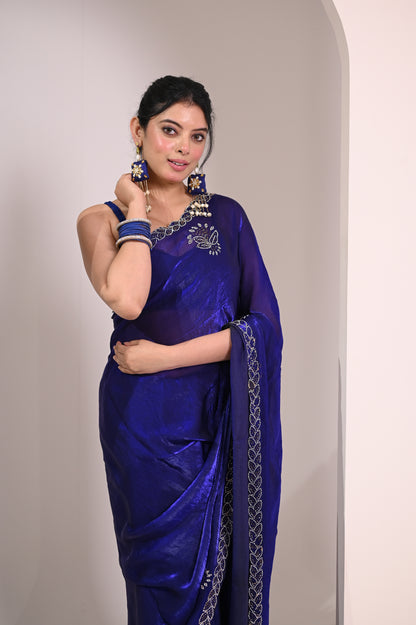 Nevash Designer Zarqan Stone Saree