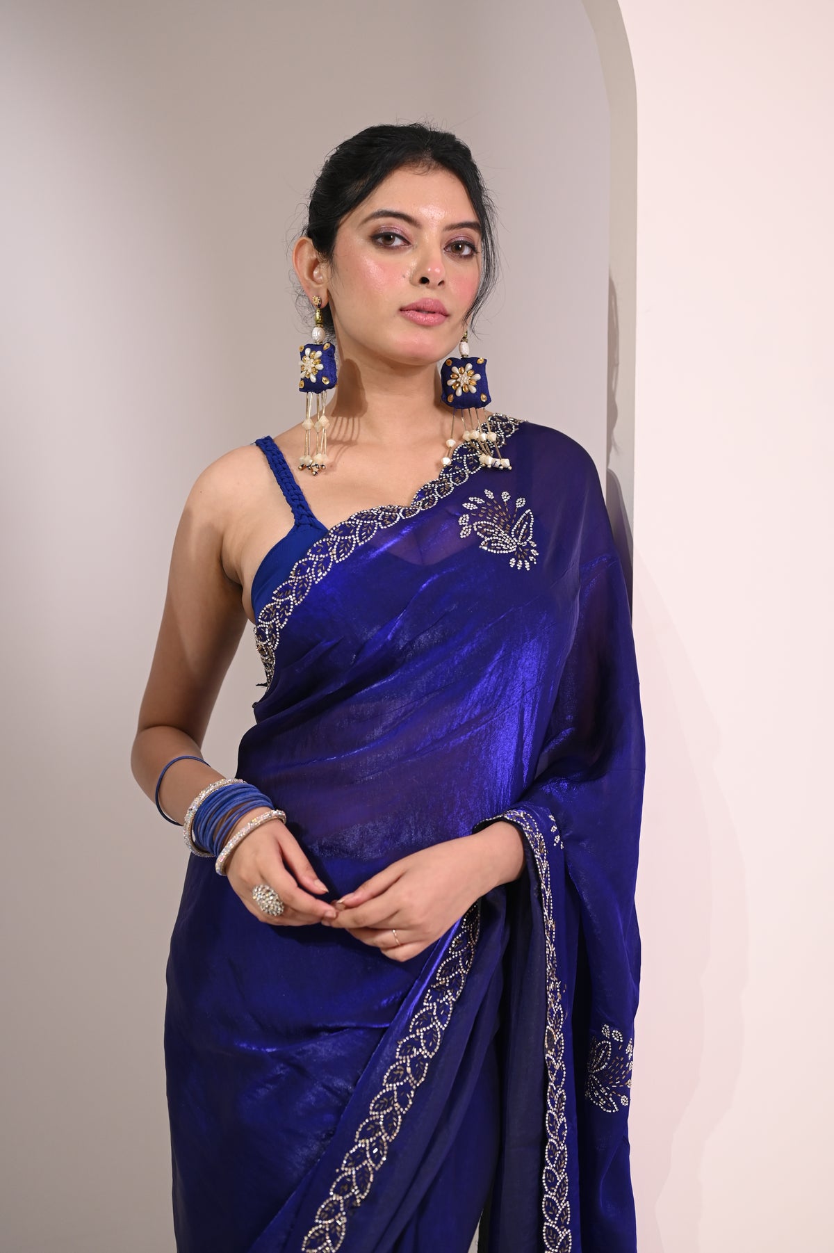 Nevash Designer Zarqan Stone Saree