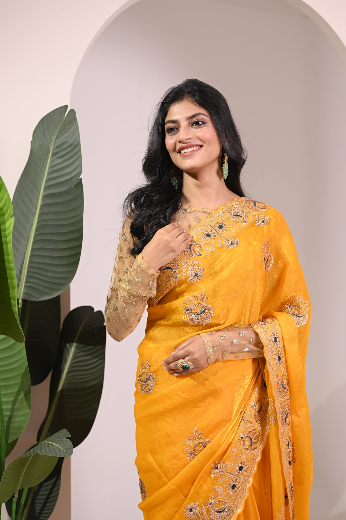 Nevash Matka Satin Silk Saree