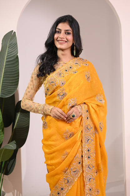 Nevash Matka Satin Silk Saree
