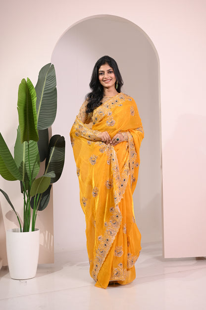 Nevash Matka Satin Silk Saree
