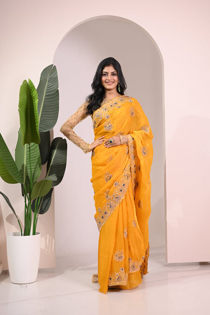 Nevash Matka Satin Silk Saree