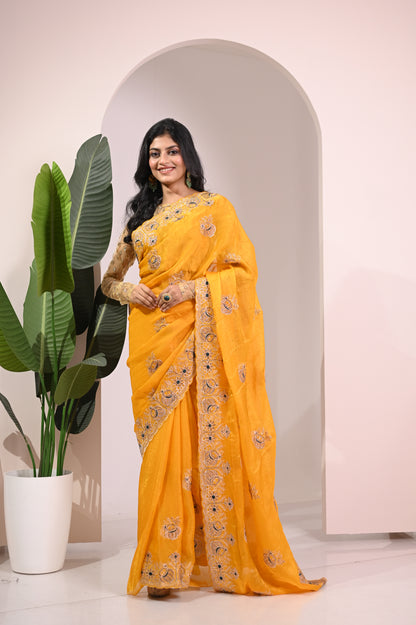 Nevash Matka Satin Silk Saree
