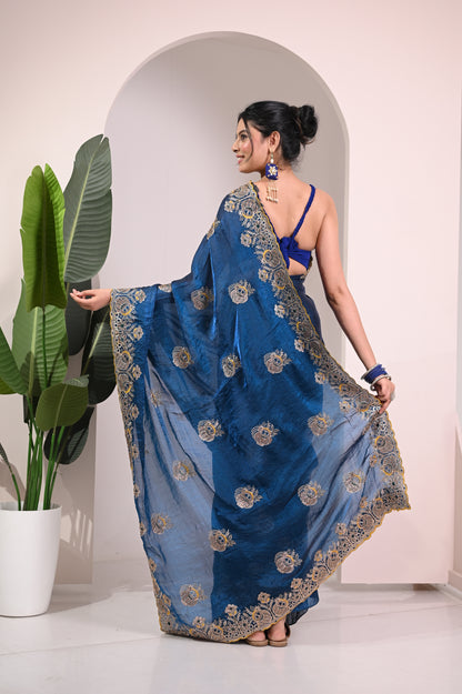 Nevash Matka Satin Silk Saree