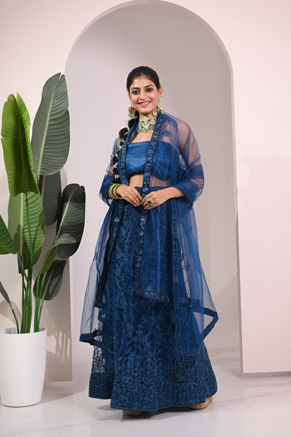 Nevash Vibrant Festive Printed Lehenga Choli Set