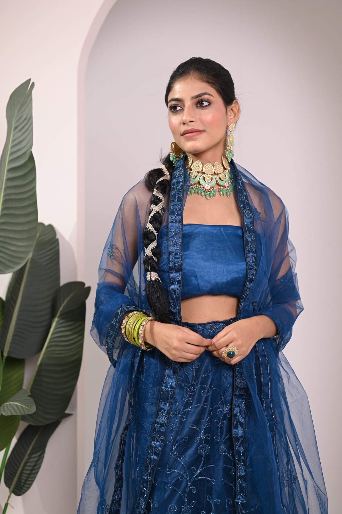 Nevash Vibrant Festive Printed Lehenga Choli Set