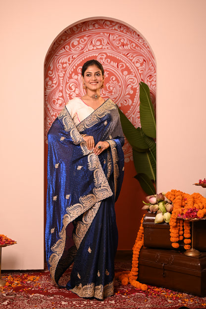 Nevash Fashion Gota Patti Saree