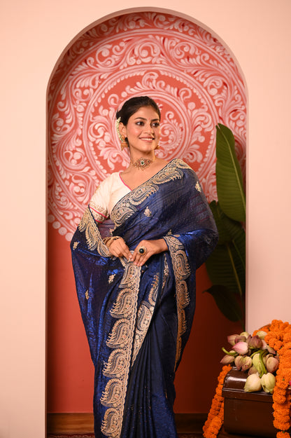 Nevash Fashion Gota Patti Saree