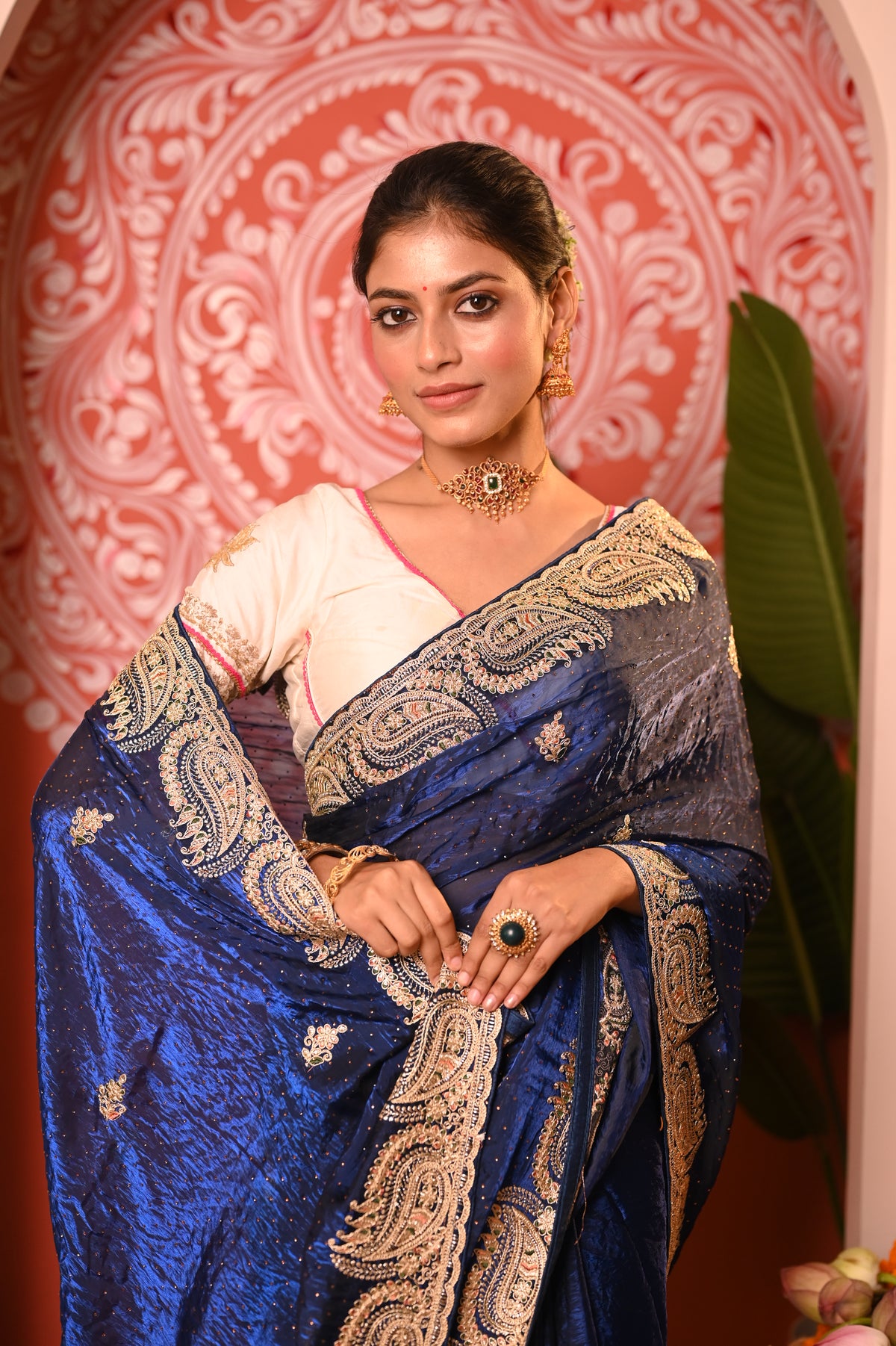 Nevash Fashion Gota Patti Saree