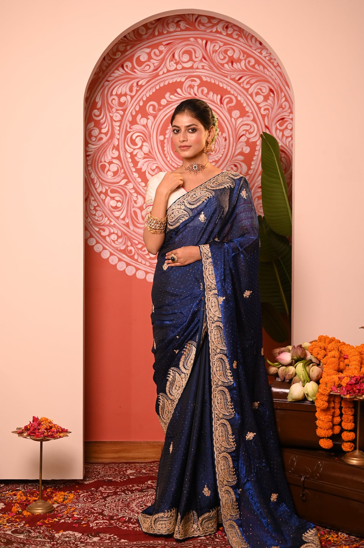 Nevash Fashion Gota Patti Saree