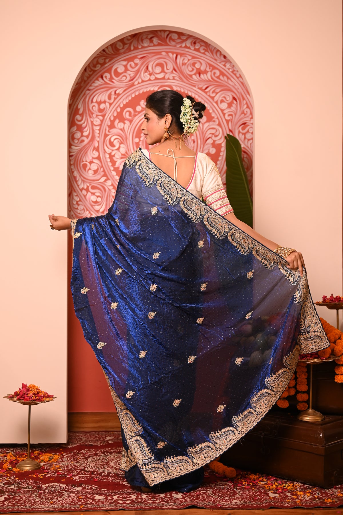 Nevash Fashion Gota Patti Saree
