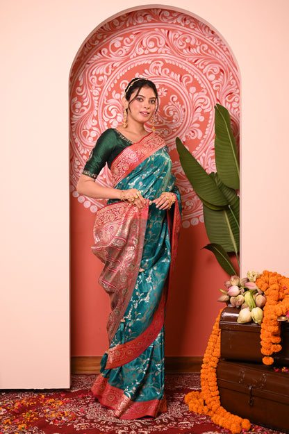 Nevash Richa Royal Zari Silk Saree