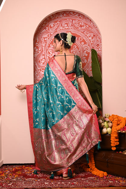 Nevash Richa Royal Zari Silk Saree