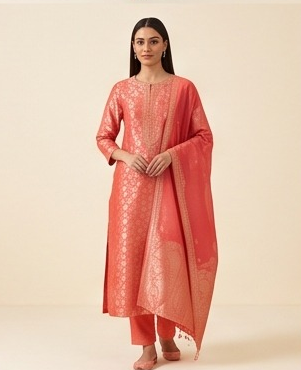 Terracotta Straight Kurta